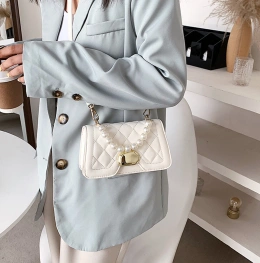 Sling Bag Tas Selempang Elegant Mutiara MV303123  bq3123 white idr 12o ooo bahan pu ukuran t12xp20xl7cm berat 0 4kg include tali panjang