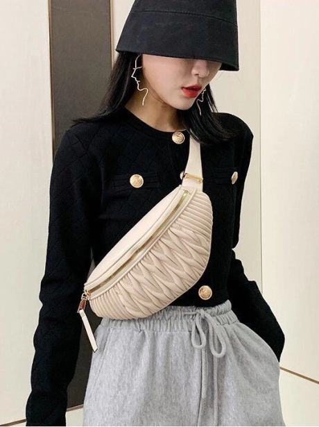 Sling Bag Waist Bag motif Kerut Stylish MV805288  1 elj_5288_detail_pu_leather_27x7x14_cm_0_3_kg_tali_panjang_tidak_bisa_lepas_idr_118_000_9