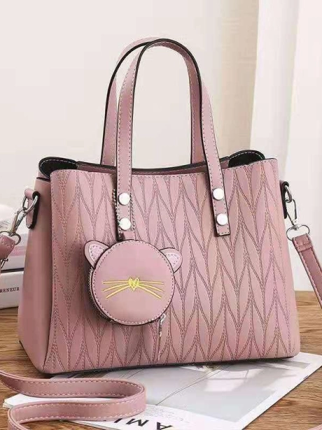 Hand Bag Tas Hand Bag 2IN1 Stylish MV805934  1 elj_5934_pink_pu_leather_28x14x21_cm_0_7_5_kg_mendapatkan_tali_panjang_dan_gantungan_idr_136_000