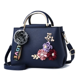 Hand Bag Tas Hand Bag Fashion Flower MV80248  gt1501 blue idr 110 000 bahan pu ukuran p24xl12xt18cm berat 430gram