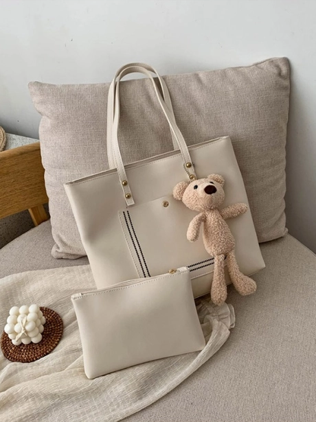 Totte Bag Tote Bag 2IN1 Stylish Elegant MV111730  2 gt1730_beige_idr_122_000_bahan_pu_ukuran_p35xl10xt30cm_berat_530gram