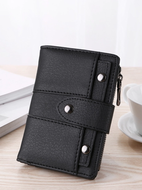 Dompet dan Aksesoris Dompet Lipat Basic Stylish MV601374  2 lt1374_sale_idr_50_000_bahan_pu_ukuran_p14xl3xt10cm_berat_0_2kg_black