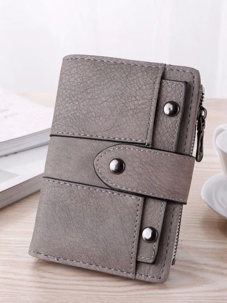 Wallets and Accessories Dompet Lipat Basic Stylish MV601374  6 lt1374_sale_idr_50_000_bahan_pu_ukuran_p14xl3xt10cm_berat_0_2kg_grey