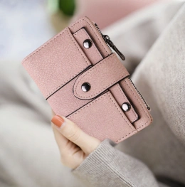 Wallets and Accessories Dompet Lipat Basic Stylish MV601374  lt1374 sale idr 50 000 bahan pu ukuran p14xl3xt10cm berat 0 2kg pink