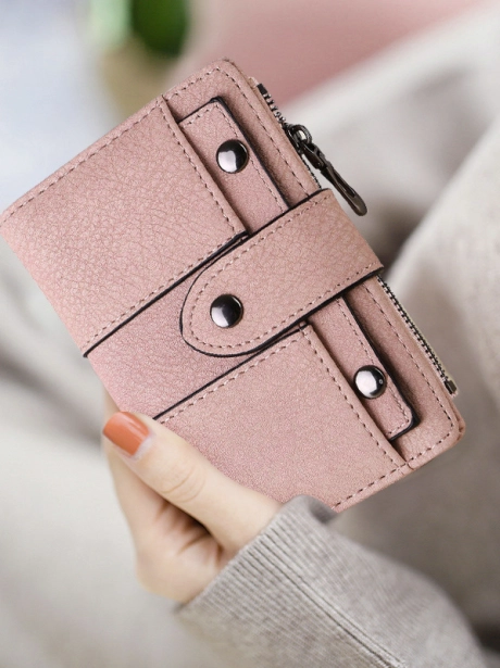 Dompet dan Aksesoris Dompet Lipat Basic Stylish MV601374  1 lt1374_sale_idr_50_000_bahan_pu_ukuran_p14xl3xt10cm_berat_0_2kg_pink