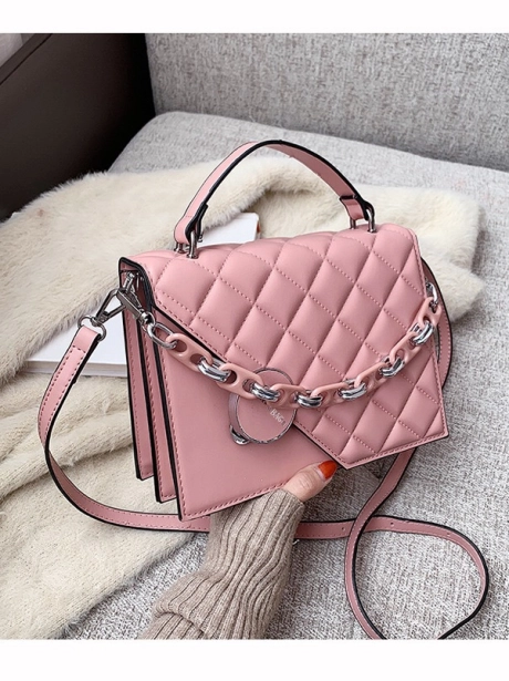 Sling Bag Tas Selempang Handle Stylish MV601446  5 lt1446_idr_110_000_bahan_pu_ukuran_p22xl6xt17cm_berat_0_5kg_ada_talpantalirantai_pink