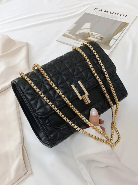 Sling Bag Tas Selempang Stylish Remaja MV601520  3 lt1520_idr_110_000_bahan_pu_ukuran_p22xl9xt17cm_berat_0_5kg_talirantai_black