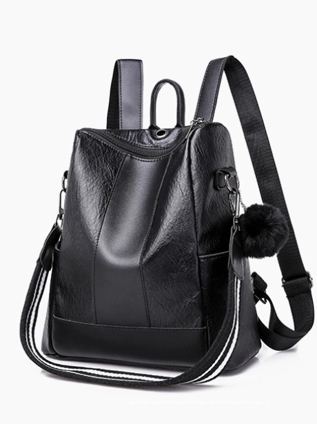Backpack Ransel Backpack Stylish mv302147  2 sale_bq2147_black_idr_79_ooo_bahan_pu_ukuran_t30xp29xl14cm_berat_0_5kg_include_tali_panjang