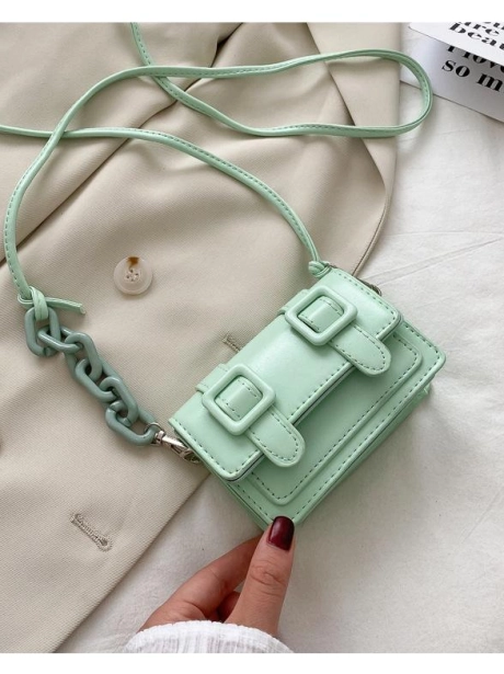 Sling Bag Tas Selempang Mini Elegant MV707574  4 sale_elj_5309_green_pu_leather_12x4x8_cm_0_25_kg_mendapatkan_tali_panjang_idr_45_000