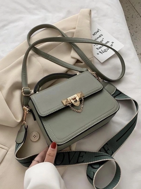 Sling Bag Tas Selempang Stylish 2 model tali MV805416  5 sale_elj_5416_green_pu_leather_20x8x15cm_0_55kg_mendapatkan_2_tali_panjang_idr_85_000