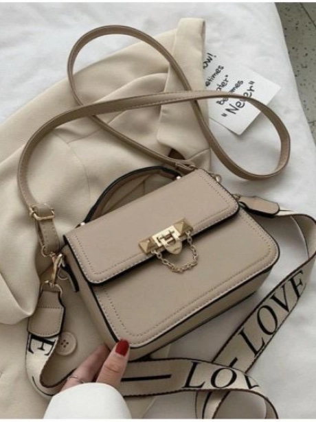 Sling Bag Tas Selempang Stylish 2 model tali MV805416  2 sale_elj_5416_khaki_pu_leather_20x8x15cm_0_55kg_mendapatkan_2_tali_panjang_idr_85_000