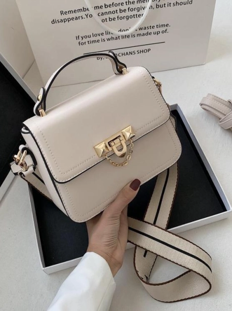 Sling Bag Tas Selempang Stylish 2 model tali MV805416  7 sale_elj_5416_white_pu_leather_20x8x15cm_0_55kg_mendapatkan_2_tali_panjang_idr_85_000