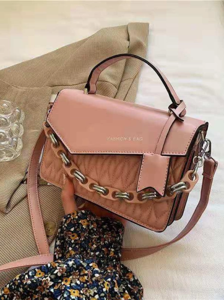 Sling Bag Tas Selempang Handle Stylish MV805514  5 sale_elj_5514_pink_pu_leather_22x7x15cm_0_5kg_mendapatkan_tali_panjang_dan_tali_rantai_idr_85_000