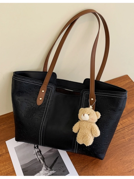 Totte Bag Tote Bag Fashion Elegant Cantik MV137697  3 ~item/2022/1/5/cr7697black_idr_115_000_material_pu_43x12x25_5cm_0_5kg