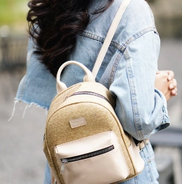 Backpack Vedlyn Abbey tas ransel wanita kekinian<br> ~item/2022/12/9/abbey beige 1