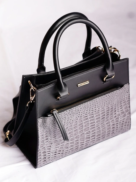 Hand Bag Vedlyn Beatrice tas wanita terbaru model top handle bag<br> 7 ~item/2023/7/29/beatrice_black__gray_2